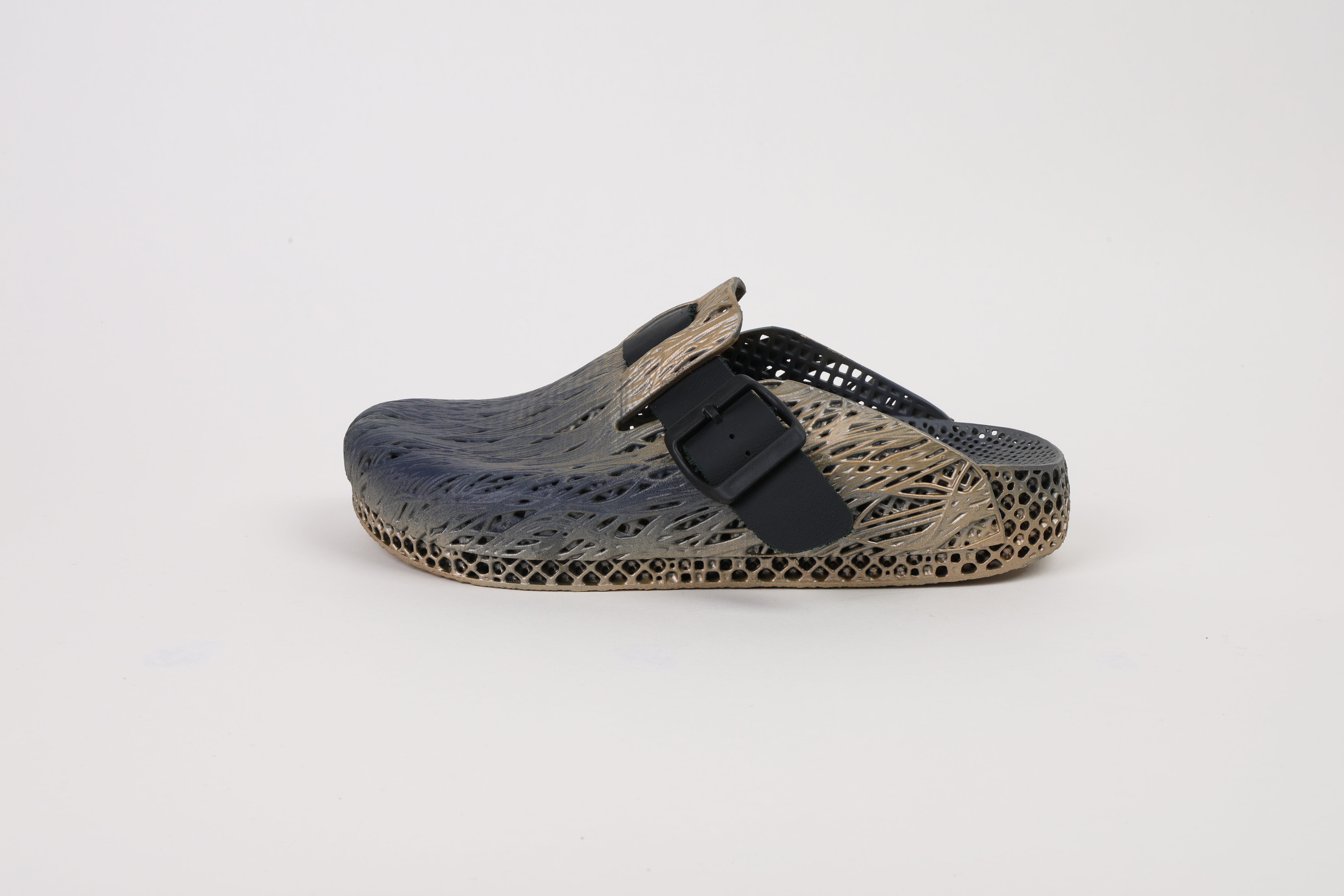 CretBee 3D Printed Semi-enclosed Slippers-Gradient Gold